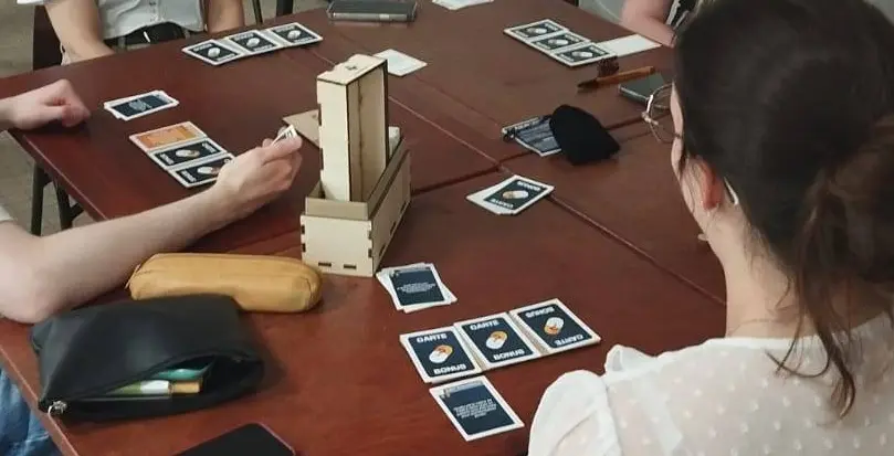 card game with players